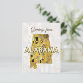 Grüße aus Alabama Vertical Postkarte (Stehend Vorderseite)