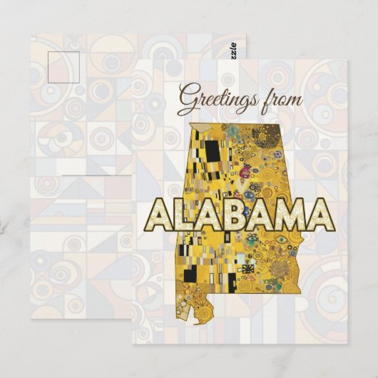 Grüße aus Alabama Vertical Postkarte (Vorne/Hinten)