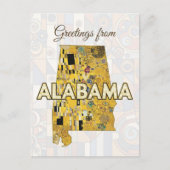 Grüße aus Alabama Vertical Postkarte (Vorderseite)