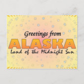 Grüße aus Alaska Postkarte (Vorderseite)
