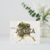 Grüße aus Alaska Postkarte (Stehend Vorderseite)