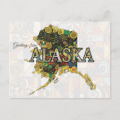 Grüße aus Alaska Postkarte (Vorderseite)