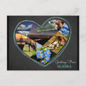 Grüße aus Alaska ♥ Postkarte (Vorderseite)