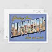 Grüße aus Albuquerque, New Mexico Postkarte (Vorne/Hinten)