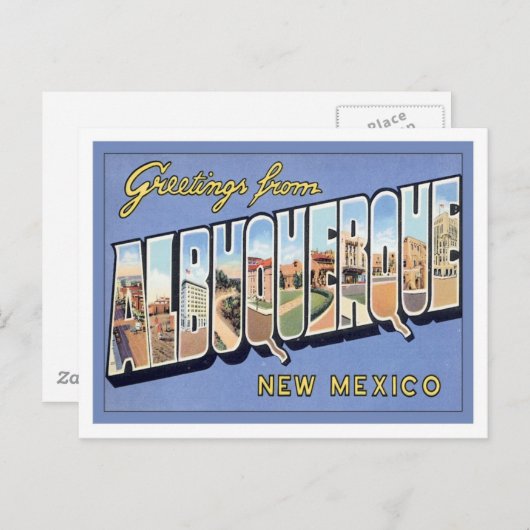 Grüße aus Albuquerque, New Mexico Postkarte (Vorne/Hinten)