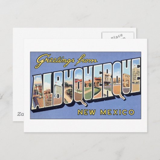 Grüße aus Albuquerque, New Mexico Postkarte (Vorne/Hinten)