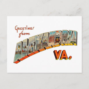 Grüße aus Alexandria Virginia Postkarte