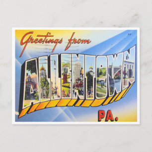 Grüße aus Allentown, Pennsylvania Postkarte