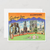 Grüße aus Allentown, Pennsylvania Postkarte (Vorne/Hinten)