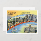 Grüße aus Allentown, Pennsylvania Postkarte (Vorne/Hinten)