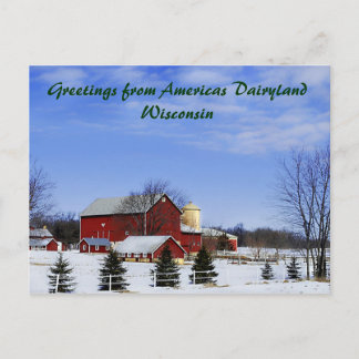 Grüße aus Americas Dairyland... Postkarte