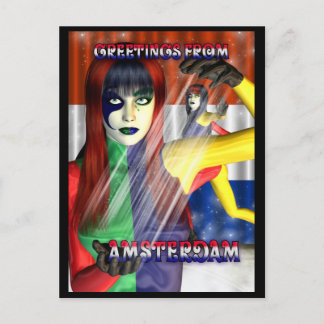 Grüße aus Amsterdam Holland Postkarte