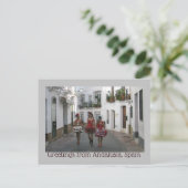 Grüße aus Andalusien, Spanien Postkarte (Stehend Vorderseite)