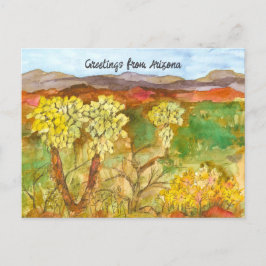 Grüße aus Arizona Cactus Southwest Wüste Postkarte