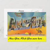 Grüße aus Arizona Postkarte (Vorne/Hinten)