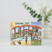 Grüße aus Arizona Postkarte (Stehend Vorderseite)
