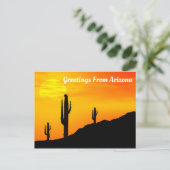 Grüße aus Arizona Postkarte (Stehend Vorderseite)