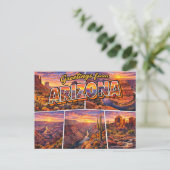 Grüße aus Arizona Postkarte (Stehend Vorderseite)