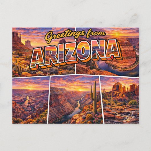 Grüße aus Arizona Postkarte (Vorderseite)