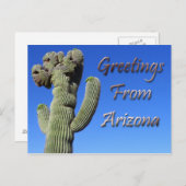 Grüße aus Arizona Postkarte (Vorne/Hinten)