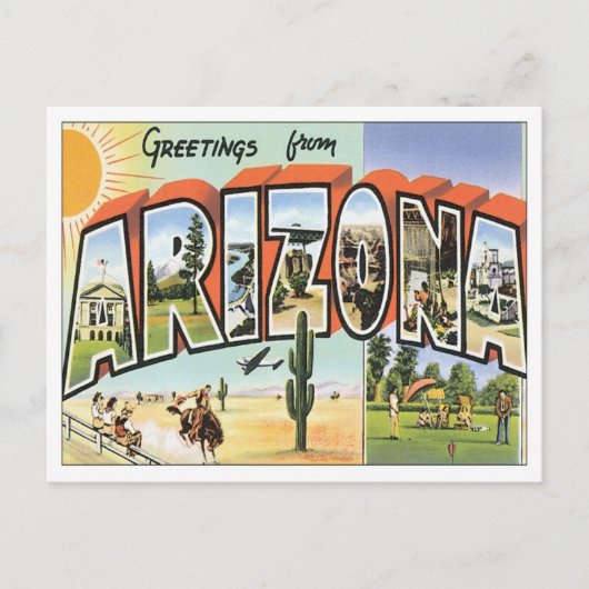 Grüße aus Arizona Postkarte (Vorderseite)