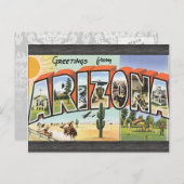 Grüße aus Arizona, Vintag Postkarte (Vorne/Hinten)