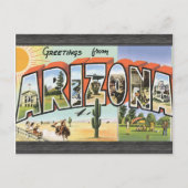 Grüße aus Arizona, Vintag Postkarte (Vorderseite)