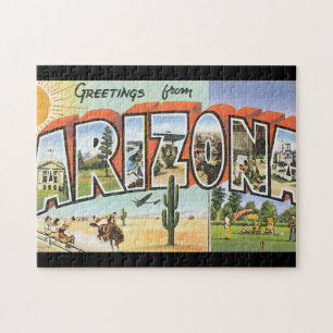 Grüße aus Arizona_Vintage Travel Poster Puzzle
