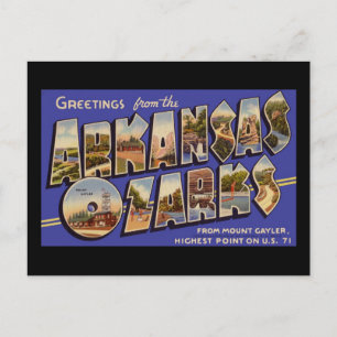 Grüße aus Arkansas Ozarks Postkarte