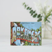 Grüße aus Arkansas Postkarte (Stehend Vorderseite)