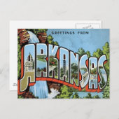 Grüße aus Arkansas Postkarte (Vorne/Hinten)