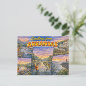 Grüße aus Arkansas Postkarte (Stehend Vorderseite)