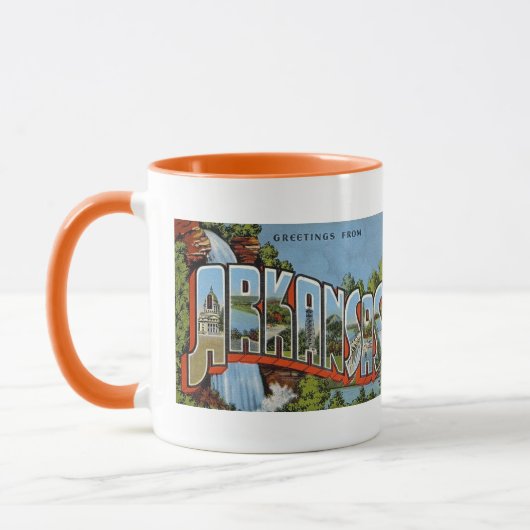 Grüße aus Arkansas Tasse (Links)