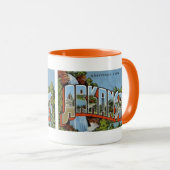 Grüße aus Arkansas Tasse (VorderseiteRechts)