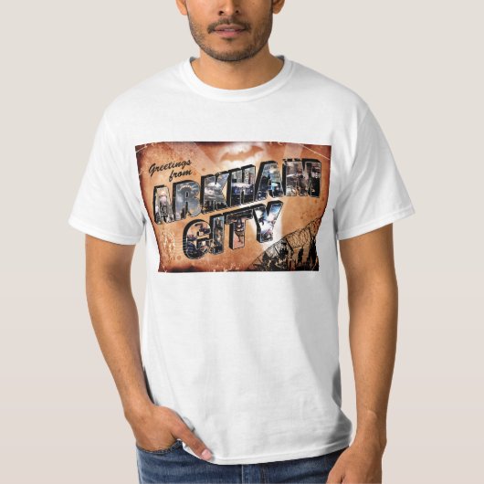 Grüße aus Arkham City T-Shirt (Vorderseite)