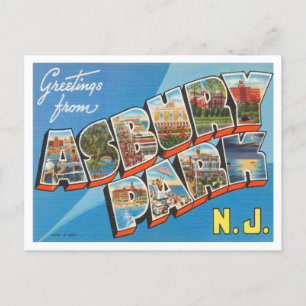 Grüße aus Asbury Park, New York Reise Postkarte