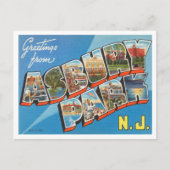 Grüße aus Asbury Park, New York Travel Postkarte (Vorderseite)