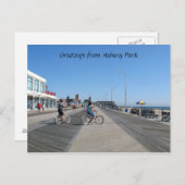 Grüße aus Asbury Park, NJ Postkarte (Vorne/Hinten)