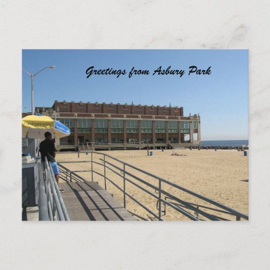 Grüße aus Asbury Park Postkarte (Vorderseite)