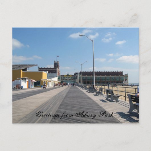 Grüße aus Asbury Park Postkarte (Vorderseite)