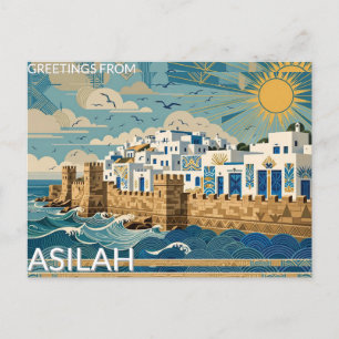 Grüße aus Asilah, Marokko Reise-Postkarte Postkarte