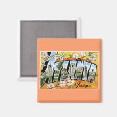 Grüße aus Atlanta, GA! Magnet (Vorderseite/Rückseite)