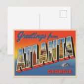 Grüße aus Atlanta, Georgia Vintag Postkarte (Vorne/Hinten)