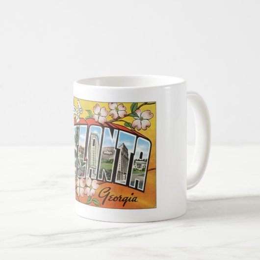 Grüße aus Atlanta Kaffeetasse (VorderseiteRechts)