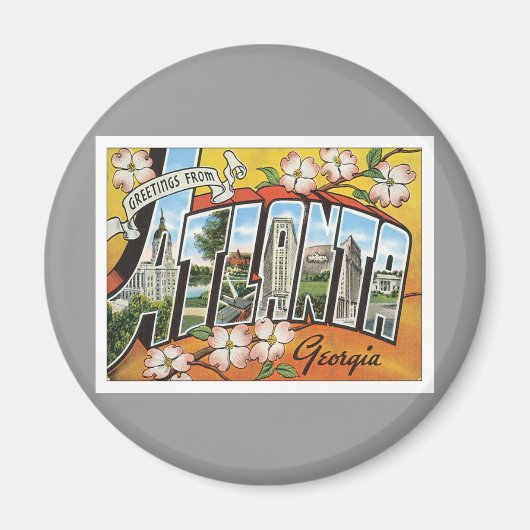 Grüße aus Atlanta Magnet (Vorne)