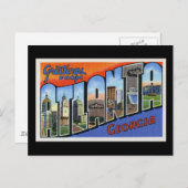 Grüße aus Atlanta Postkarte (Vorne/Hinten)