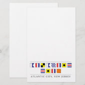 Grüße aus Atlantic City Briefpapier (Vorne/Hinten)