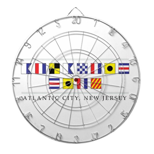 Grüße aus Atlantic City Dartscheibe (vorne)