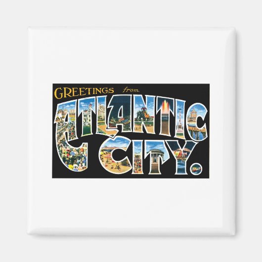Grüße aus Atlantic City Magnet (Vorne)