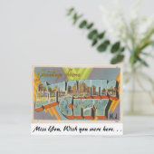 Grüße aus Atlantic City, New Jersey Postkarte (Stehend Vorderseite)